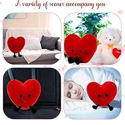 OYTlao Cute Red Heart Stuffed Plush, Red Heart