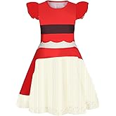 AmzBarley Girls Princess Costume Toddler Kids Halloween Dress Up Dress Birthday Theme Party Outfits for Girls 1-10 Years