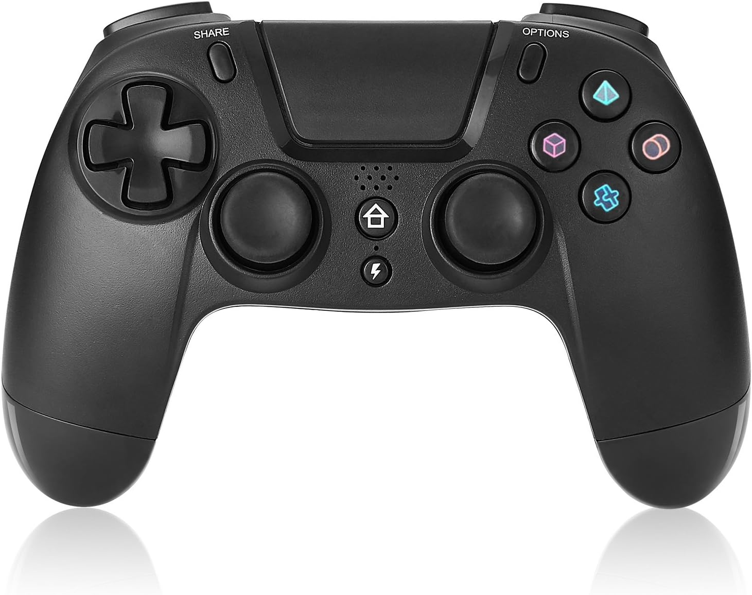 PS4 Controller, Mayfan Black XInput Dual Shock Wireless