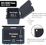 Lykus HC-1830 Mini Hard Case Dry Box Foam Insert IP66 Splash-Proof Cellphone view 3