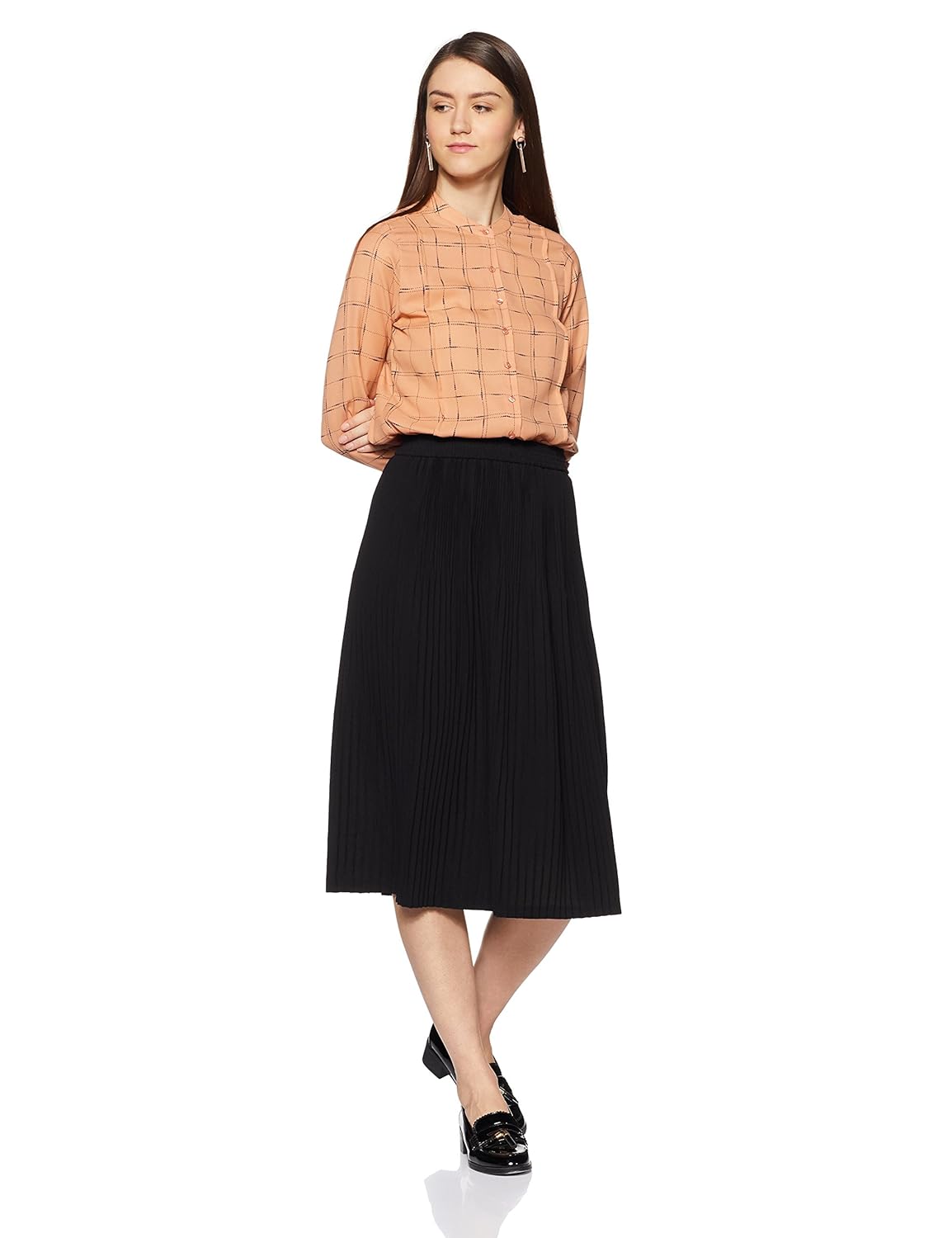 van heusen women's plain regular fit shirt