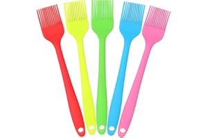 Silicone Basting Pastry Brush, Heat Resistant Silicone Brush Set for Cooking, One-Piece Design Oil Brush, Prefect of Baking, 