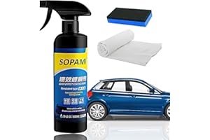 SEYUDZU Car Coating Spray, 17.6 oz Quick Effect Coating Agent for Car, Car Scratch Wax Polish Spray Waterless Wash Wax, Oil Film Emulsion Glass Cleaner
