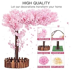 TTDMK Artificial Cherry Blossom Tree with LED