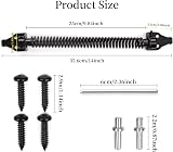 Weielt 14 Inch Gate Spring Closer Adjustable Self Closing for Wooden Gates Black view 3