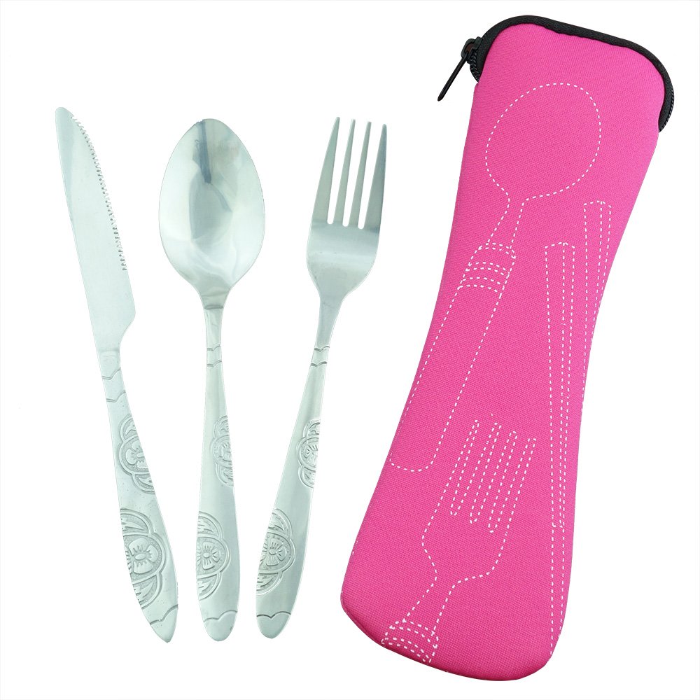 Camping Cutlery Utensils Set Of Military Grade Stainless Steel Fork Spoon And.. 13 71fT5wfiyAL