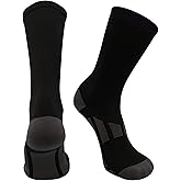 TCK Solid Performance 2.0 Crew Socks - Elite Athletic Socks for Men and Women, Boys and Girls