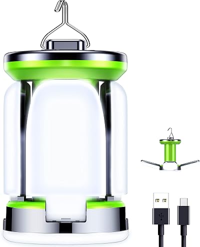 Blukar Camping Lantern Rechargeable 2000 Lumen 7 Modes 60 LED 3600mAh