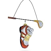 Golf Essentials Blown Glass Christmas Ornament