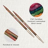 KnitPro Symfonie Interchangeable Circular Needles 5in 5.00mm Birch view 2