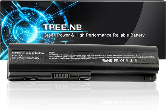 thumbnail image 2 of Replacement Laptop Battery 484170-001 For HP Pavilion DV4/DV5, Compaq Presario CQ40/CQ45 – 6-Cell 5200mAh Li-Ion, 11.1V, 5-Year Warranty 2 of 6
