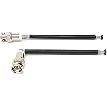 Paire D’antennes Télescopiques BNC Gain 3.5dBi Pour Radio Scanner Portable - Neuf