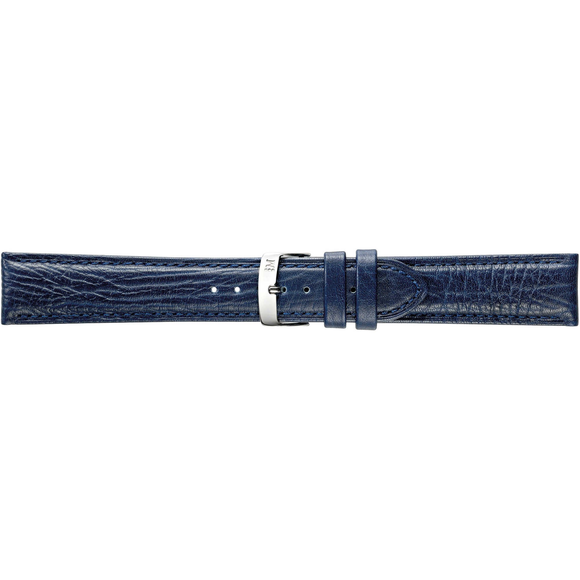 Morellato watch strap Fresbee X4335713062CR24 / PMX062FRESBEI24 Leather Blue 24mm + standard stitching