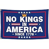 Yesuavt No Kings In America Flag 3x5 Ft Resist Hate Flags for Outside Resist Political No Kings Protest Yard Signs Banner Outdoor House Decorations