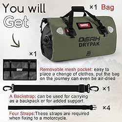 Waterproof Duffel Bag - Motorcycle Dry Bag Tail Bag