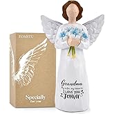 EOMSTU Love You Grandma Gifts, Hand-Painted Angel Figurine Gifts for Grandma, Mother's Day, Birthday, Xmas Present for Nana from Grandkids, Sentimental Keepsake Decor, 5.5" Nana Merch