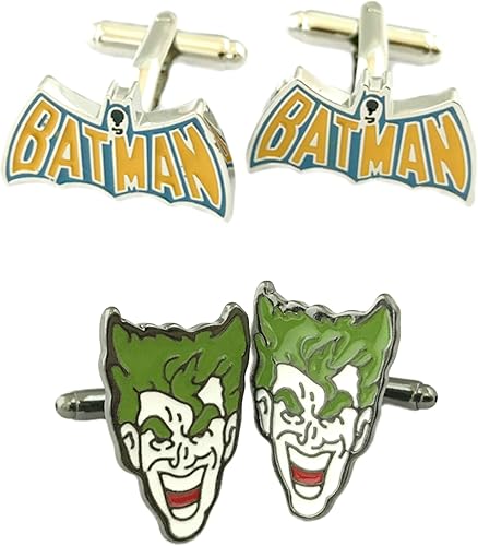 Amazon Dc Comics 2ペアバットマンテキスト Jokerスーパーヒーローテーマロゴウェディングgroomsmen Mens Boys Cufflinks カフス 通販 Amazon Dc Comics 2ペアバットマンテキスト Jokerスーパーヒーローテーマロゴウェディングgroomsmen Mens Boys Cufflinks カフス 通販