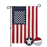 AMZFLAG Embroidered American Garden Flag 12x18 Inch
