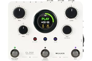 MOOER GL200 Looper Pedal Drum Machine, Drum Looper Guitar Pedal with 800 Mins Loop Dual TRS MIDI I/O Custom Drum Kits MIDI Groove Import Bluetooth Audio Integration Supports Microphone Headphone