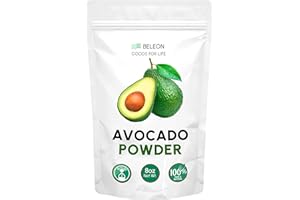 BELEON GOODS FOR LIFE Avocado Powder - Pure All Natural Avocado Powder for Seasonings, Smoothies, Beverage, Dressing, Salads, 8 oz