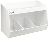 TrippNT 50486 White PVC Plastic Lab Storage Bin