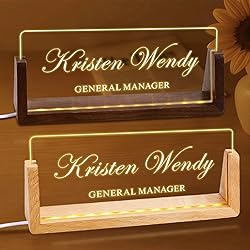 Ships Next Day, Custom Name Plate for Desk