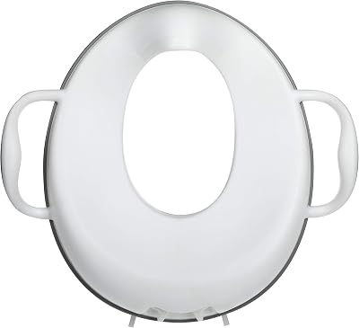 Nuby Toilet Seat Trainer Non-Slip Easy-Grip Handles Splash Guard 12+ Months