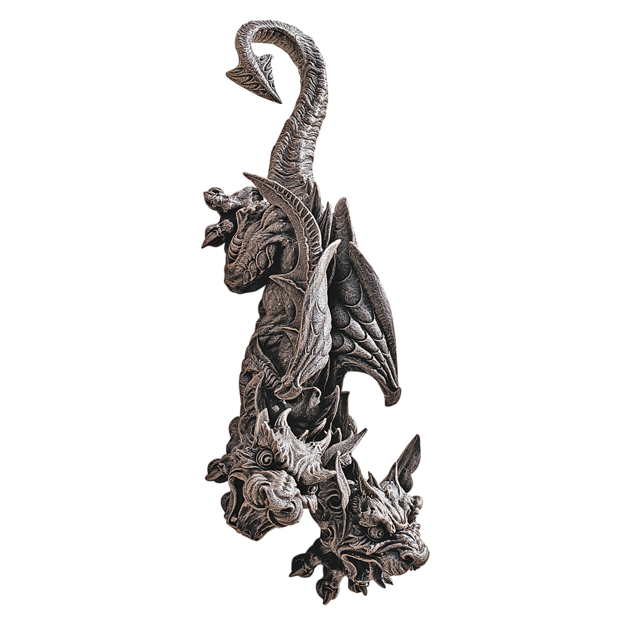 Design Toscano CL4189 Double Trouble Hanging Gargoyle Sculpture, Gothic Stone