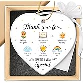 ZAGKOO Teacher Ornament - Valentines Teacher Gifts for Daycare, Preschool, Kindergarten, Women, Men - First Day Ideas for New Teachers - Thank You Appreciation Keepsake, Retirement, End of Year