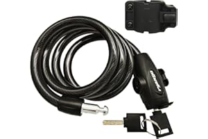 RYANGO Bike Lock, Bike Locks Heavy Duty Anti Theft, Bicycle Lock Cable with Mounting Bracket and 2 Keys, Bicycle Locks for Road Bike Mountain Bike Scooters