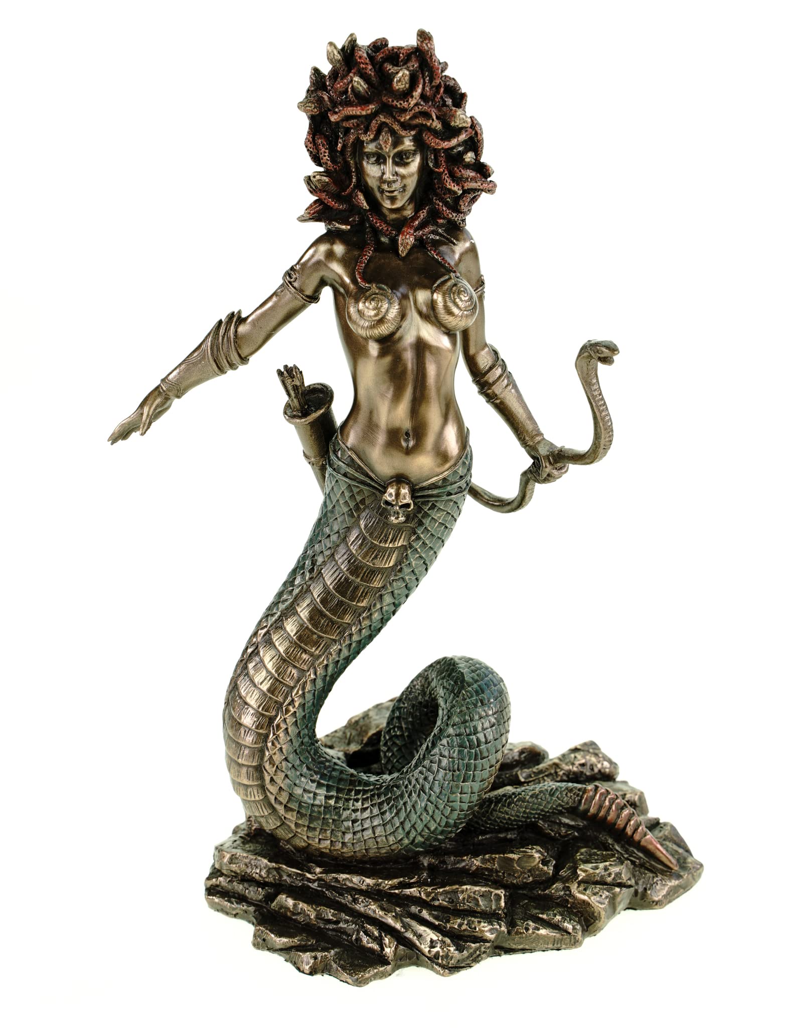 Medusa Standing Bronzed Sculpture
