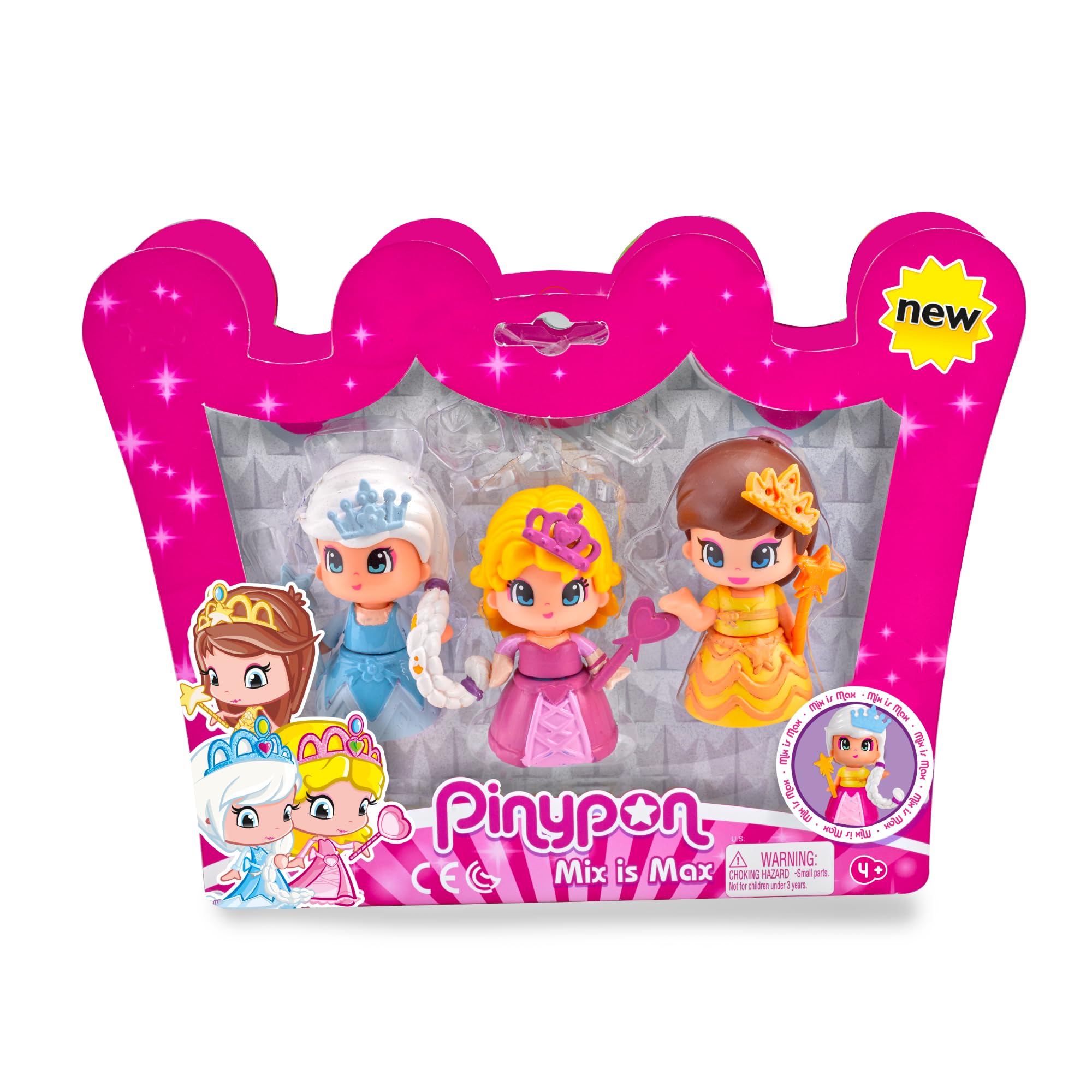 Famosa Pinypon - 700014094 - Pack of 3 Princess Figurines
