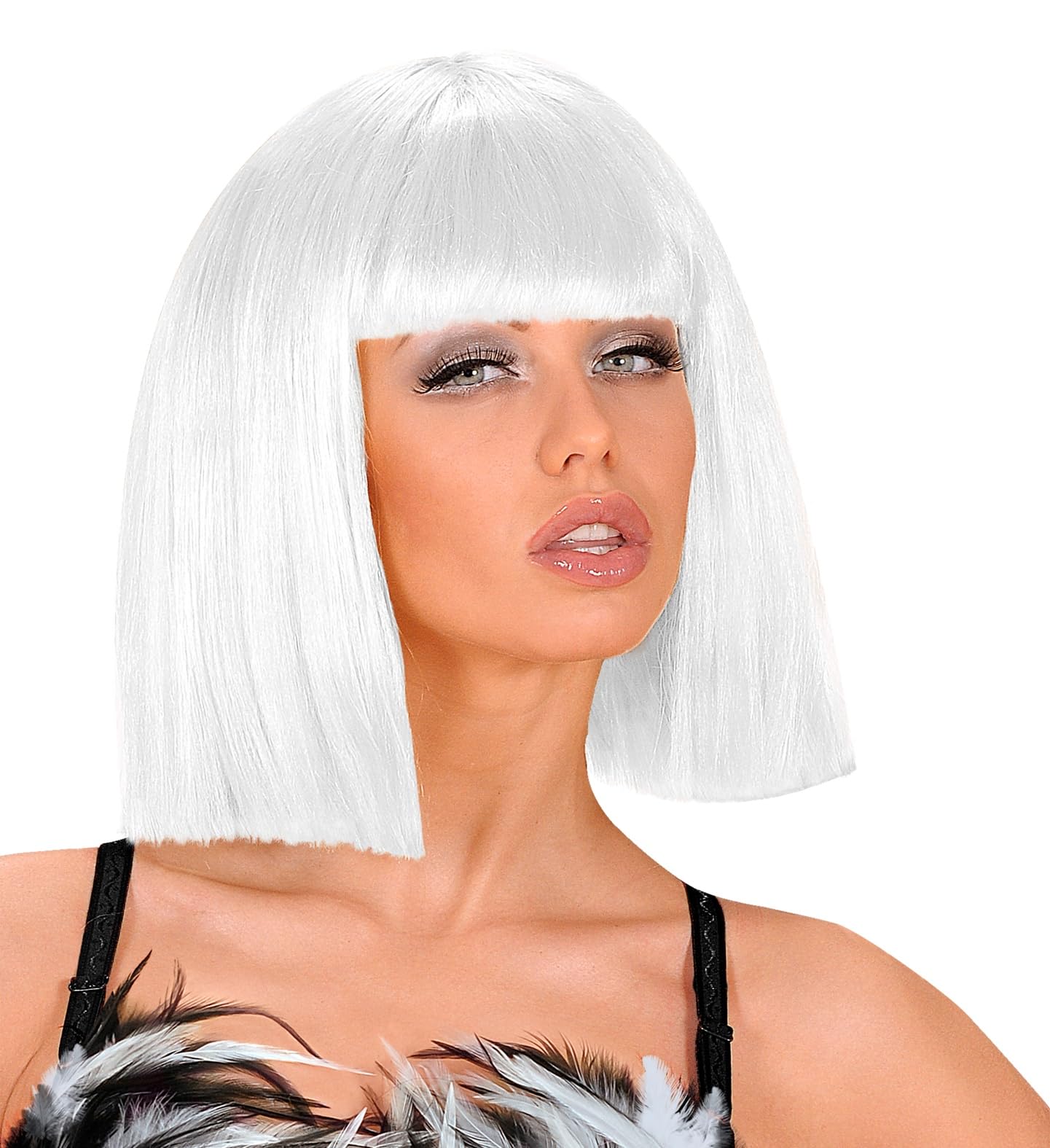 Ladies Showgirl - White Wig for Hair Accessory Fancy Dress