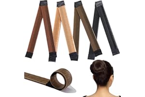 Zlongron Hair Bun Maker - Flexible Reusable Twist Piece for Updos, Ballet, Waves, and All Hair Types (Type A)