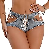 LuckyZhe Women Sexy Booty Shorts high Waist Mini Denim Jeans Shorts hot Pants