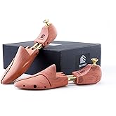 Esvioniq Cedar Shoe Tree with Twin Tubes,Red Cedar Wooden Shoe Trees For Men,Shoe keeper Sizes 6-16,Wood Shoe Form Holder