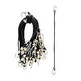 AUXBC 20PCS 14Inch Mini Black Bungee Cords with