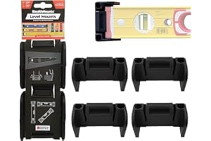 StealthMounts Universal Level Holder - 2 Pack | Locking Level Mounts | Fits All Brands | Level Holder Mount | Level Holders | Level Holder for Truck | Level Mount | Level Hanger | Made in the UK