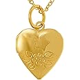 LIFETIME JEWELRY Tiny Heart Locket Necklace that holds pictures 24k Gold Plated