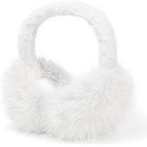 CHUANGLI Women Winter Ear Muffs M/L Big Cover Fluffy Faux Fur Earmuffs Women Men Foldable Ear Warmer Soft Ear Covers