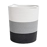 INDRESSME Tall Laundry Basket Woven Baby Hamper and