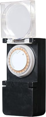 HBN 24 Hour Energy Saving Programmable Outdoor Mechanical Timer Switch view 2