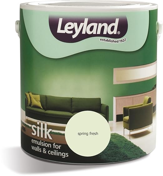 Leyland 306621 Silk Emulsion Paint, Spring Fresh, 2.5 Litre Amazon.co