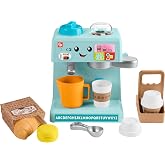 Fisher-Price Learn &amp; Serve Coffee Caf&eacute; Toddler Toy | Laugh &amp; Learn, Playset &amp; 10 Accessories, Smart Stages Learning Content, Pretend Play, Kids Ages 18+ Months