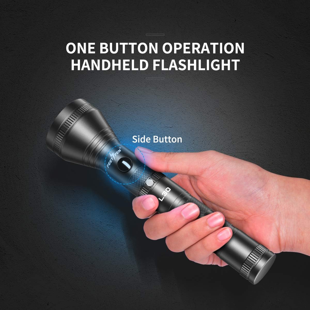 USB Rechargeable LED Flashlight (2 PACK) 1200 High Lumens Water Resistant 18650 Battery Included Handheld Tactical Flash Light for Outdoor Camping Emergency Everyday Flashlights - - 