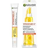 Garnier Brightening Caffeine Eye Cream with Vitamin C, Reduces Dark Circles and Fine Lines for Well-Rested, Brighter, More Ra