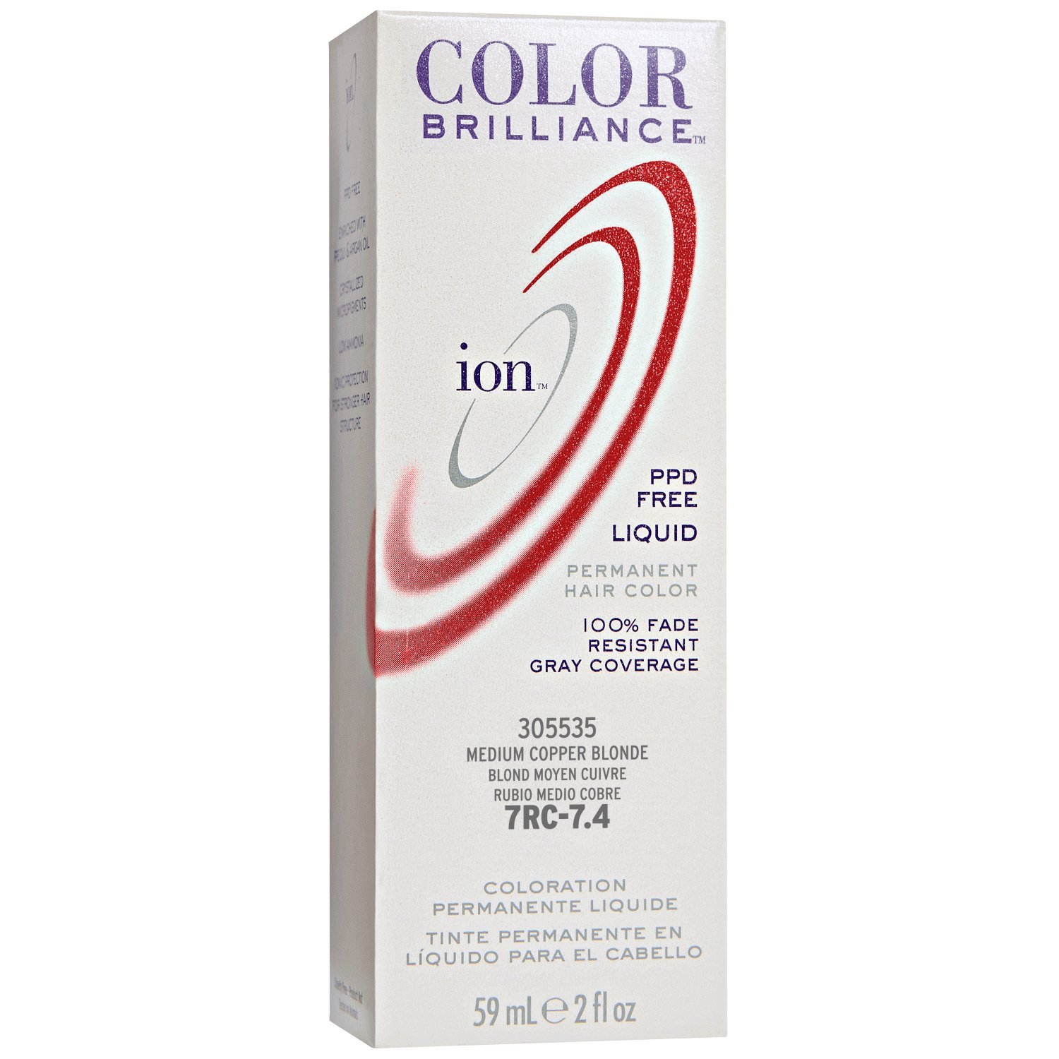 Amazon Com Ion Color Brilliance Permanent Liquid Hair Color 4rv