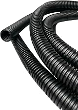 On1shelf Black Split Plastic Flexible Cable Tidy Tube Trunking 19.5mm - 2m view 3