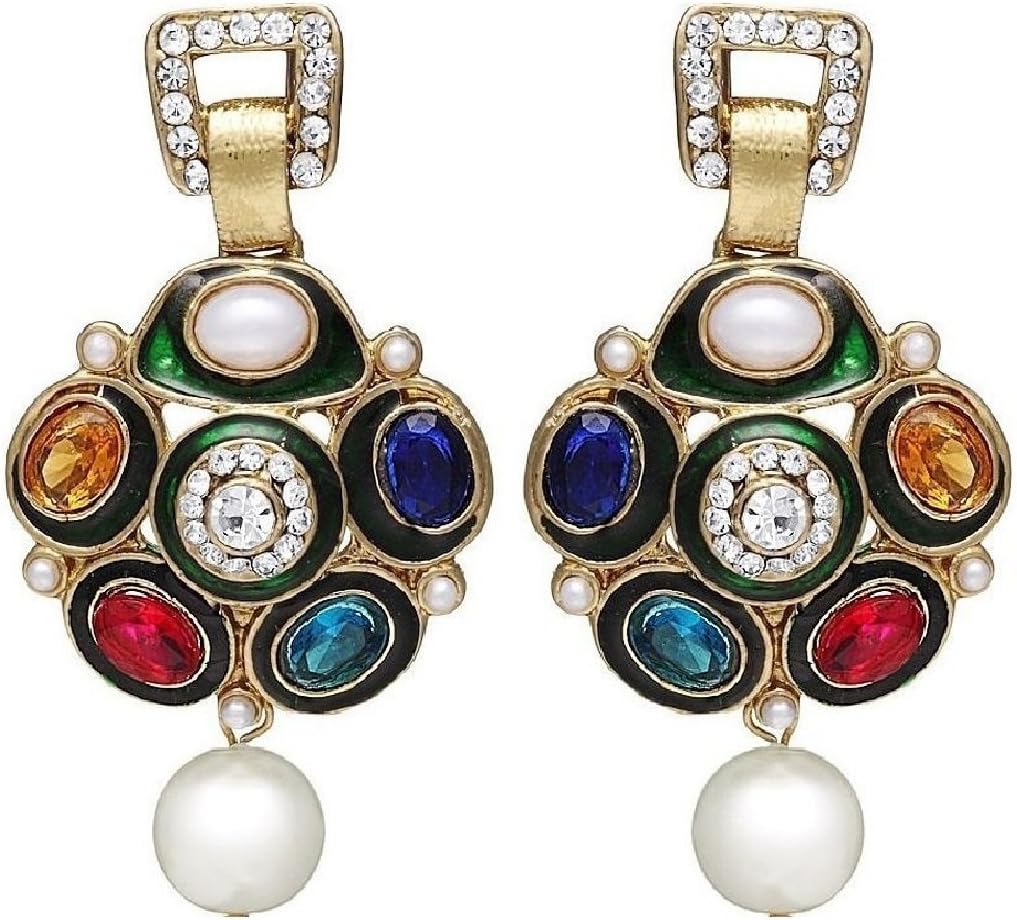 Zaveri Pearls Beautiful Colorful Boutique Earring For Women -ZPFK630