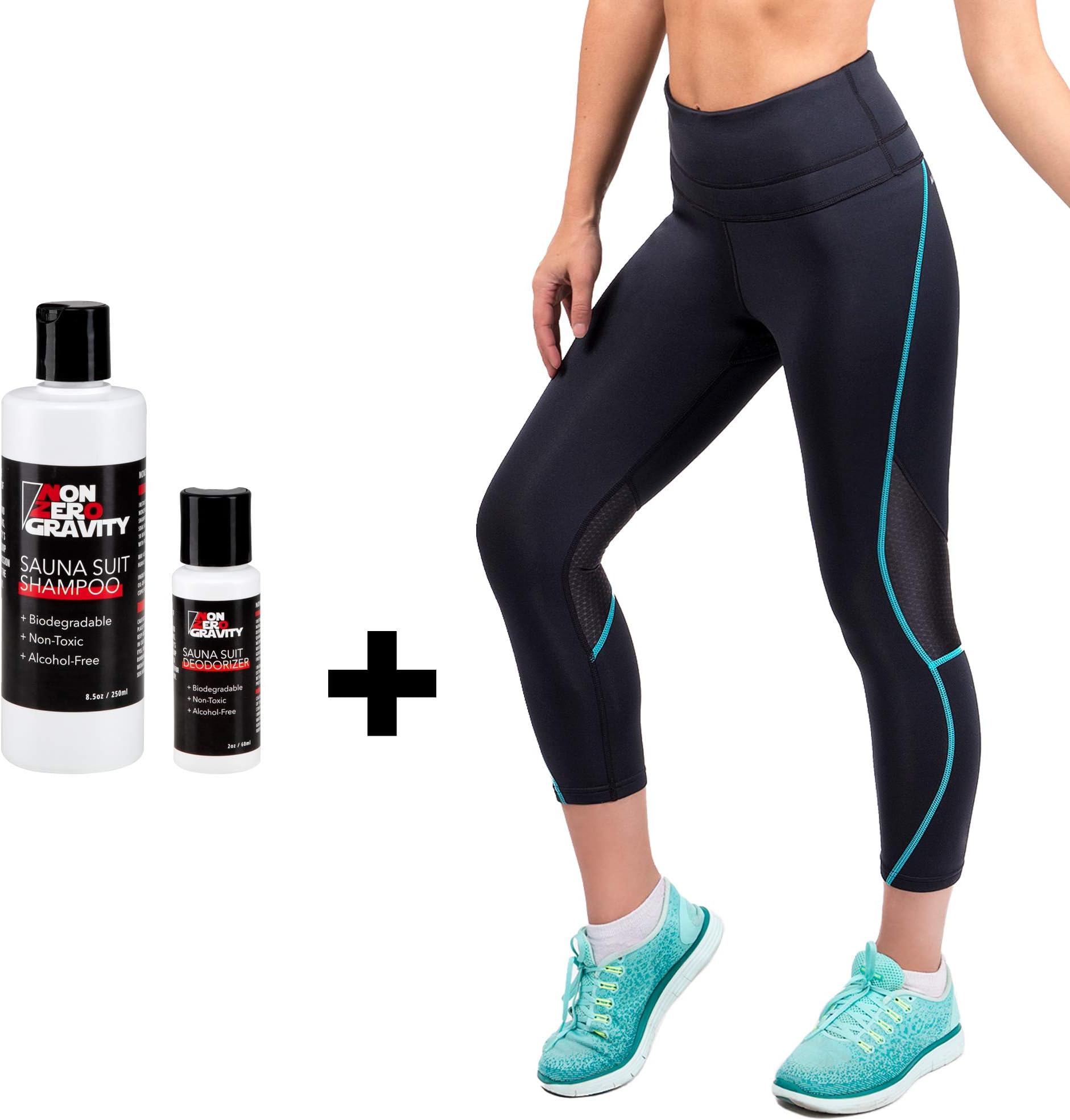 Nonzero Gravity Weight Loss Leggings | Hot Thermo Sauna Suit Pants with High Waisted Slimming Fit